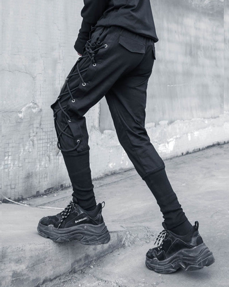 Streetwear Side Drawstring Jogger Pants