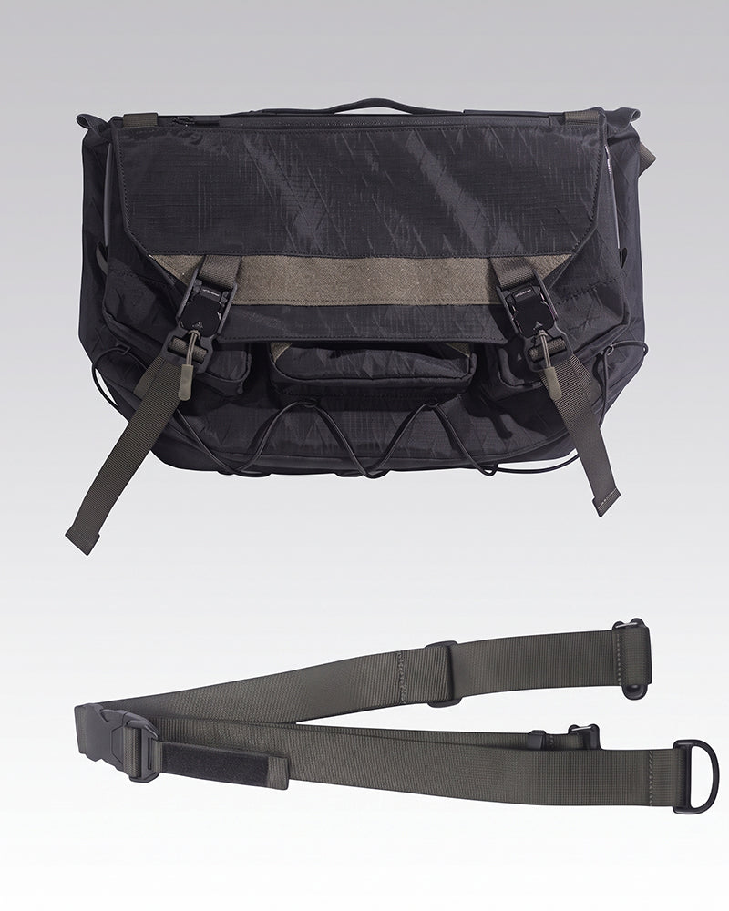 Water-Resistant Tactical Techwear Messenger Bag