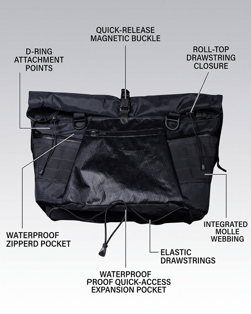 Roll Top Large Capacity Outdoor Techwear Messenger Bag