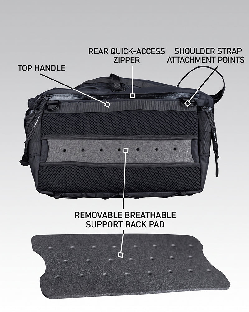Roll Top Large Capacity Outdoor Techwear Messenger Bag
