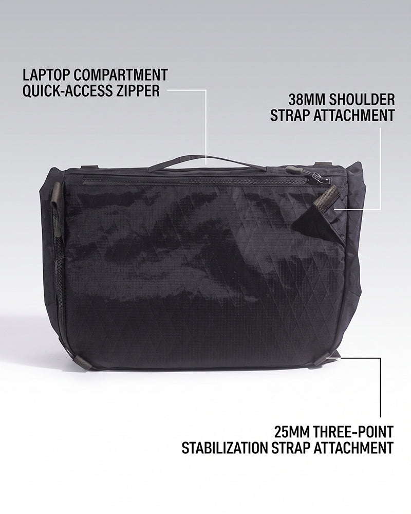 Water-Resistant Tactical Techwear Messenger Bag
