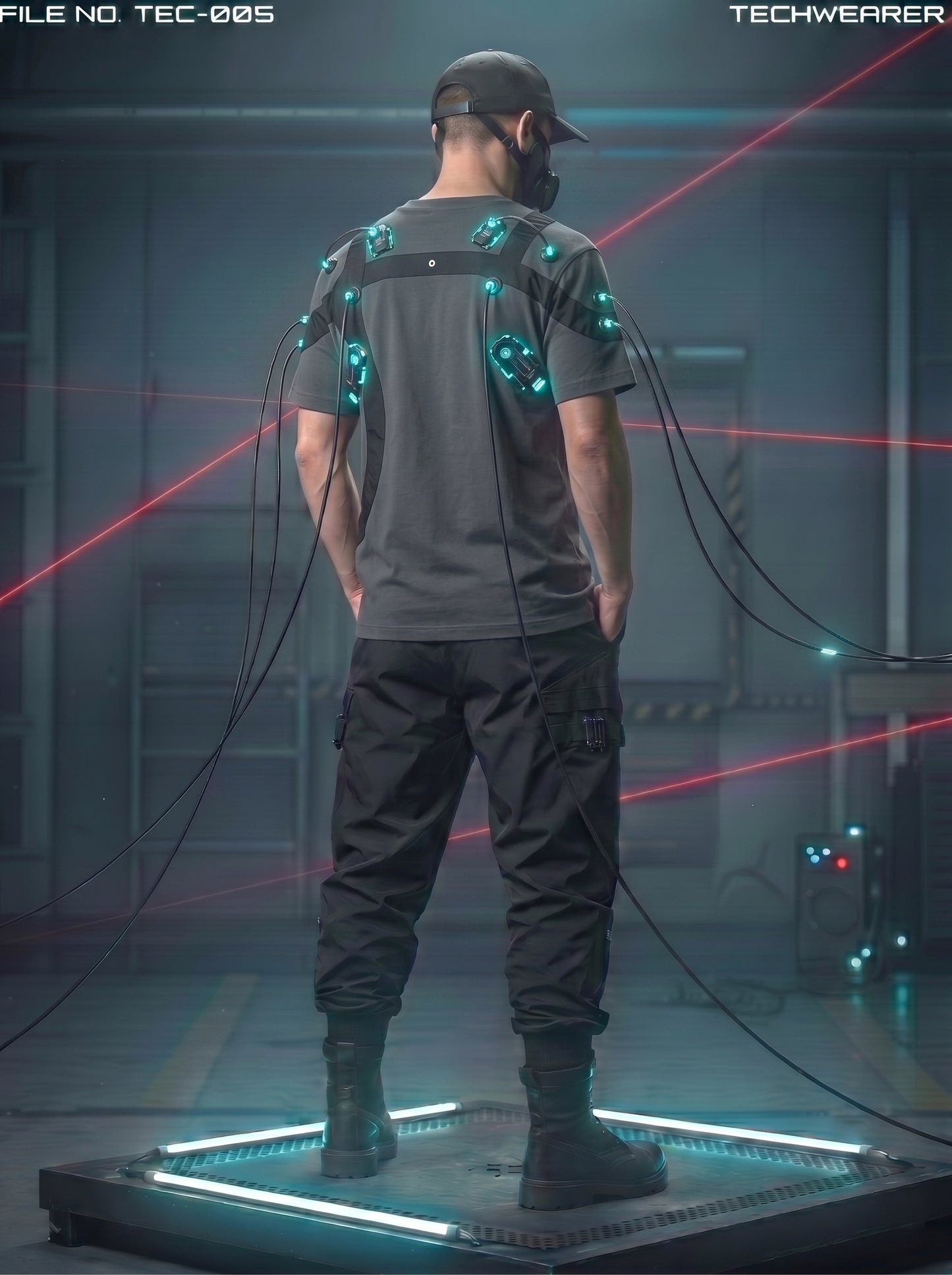 TEC-005｜Cyberpunk Tactical Techwear Set Top / Bottom