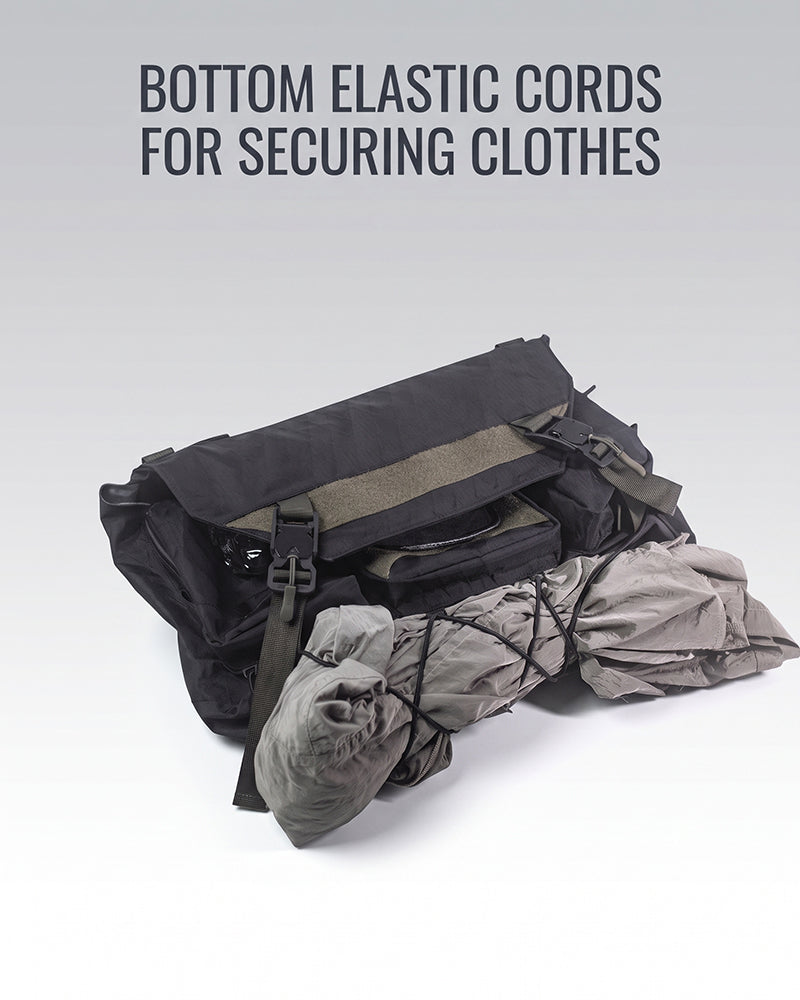 Water-Resistant Tactical Techwear Messenger Bag
