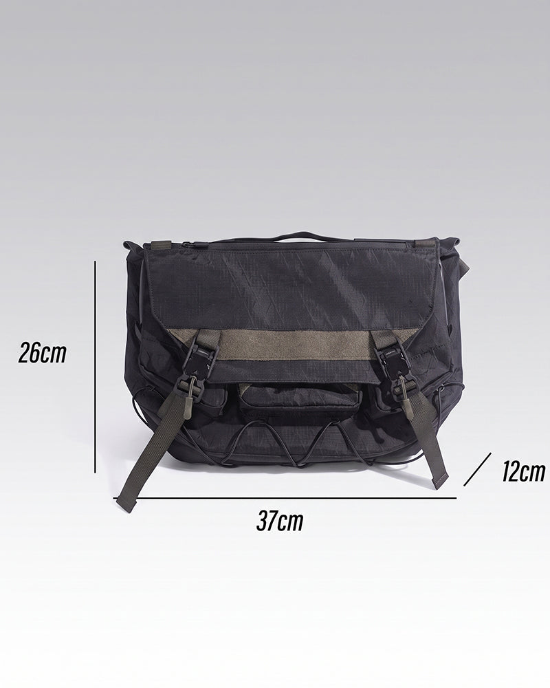 Water-Resistant Tactical Techwear Messenger Bag