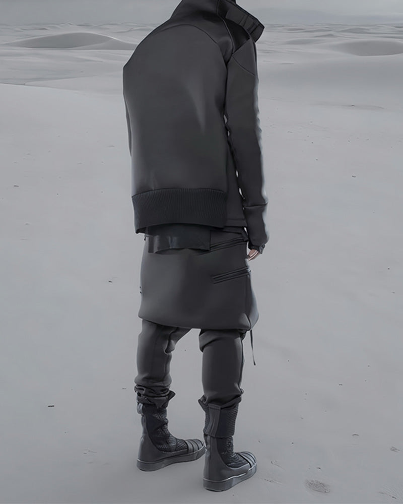 Wasteland Asymmetric Relaxed-Fit Tech Sweatpants