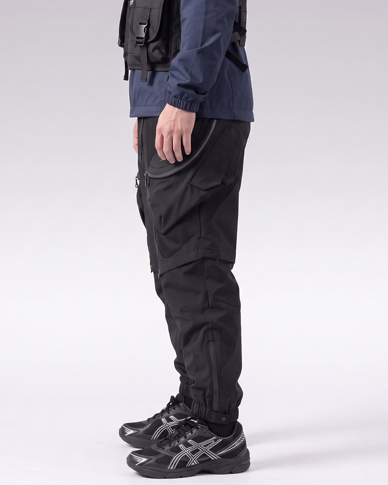 Functional Deconstructed Patchwork Zippered Cargo Pants