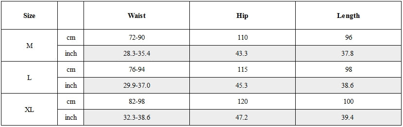 Size Guide for Post-Apocalyptic Dirty Dyed Cargo Zipper Pants