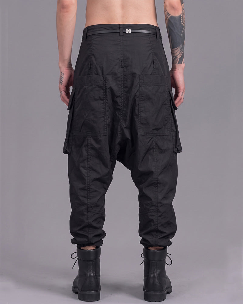 Wasteland Waxed Drop-Crotch Harem Pants