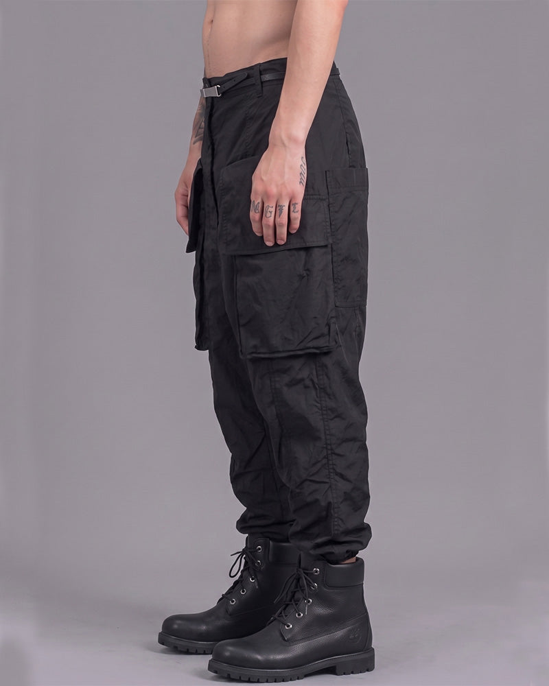 Wasteland Waxed Drop-Crotch Harem Pants