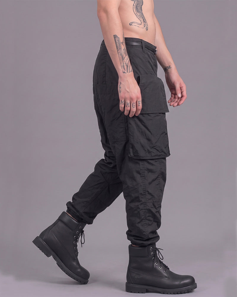 Wasteland Waxed Drop-Crotch Harem Pants