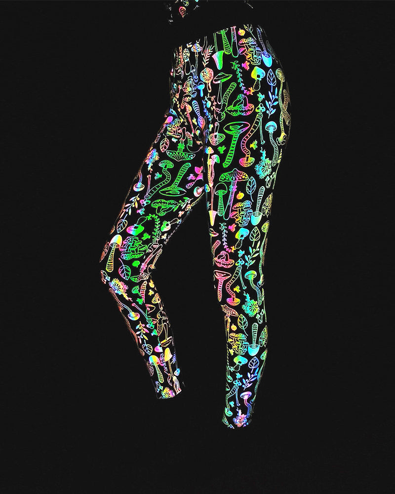 Reflective Rave Clothing Colorful Leggings