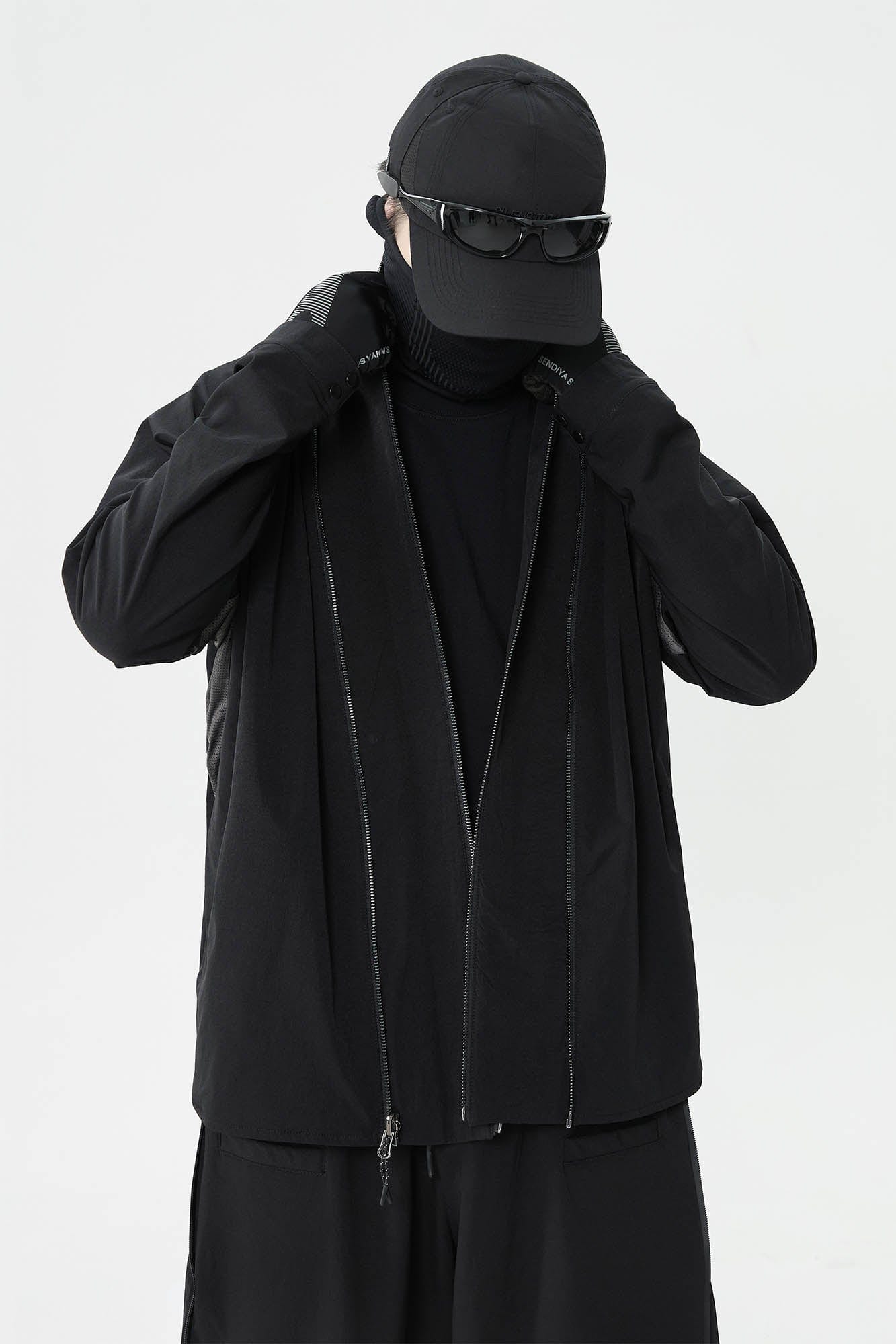 Tactical Kimono Mesh Spliced Jacket