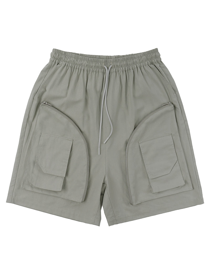 Cargo-Pocket Cotton-Nylon Tactical Shorts