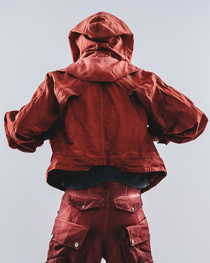 Post-Apocalyptic Patchwork Dirty Wash Jacket
