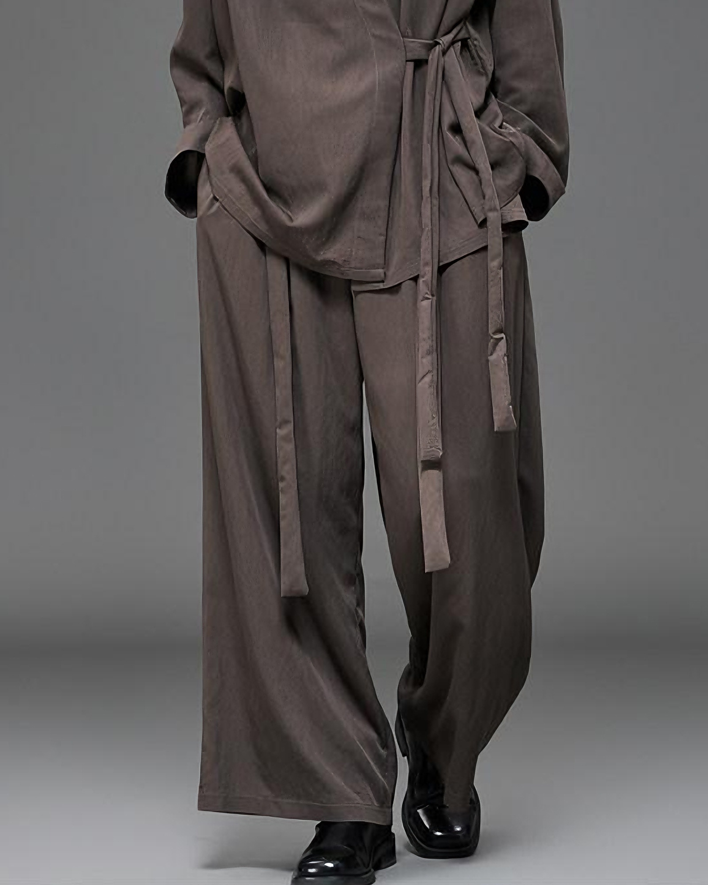 Minimalist Japanese Zen Wide-Leg Hakama Pants