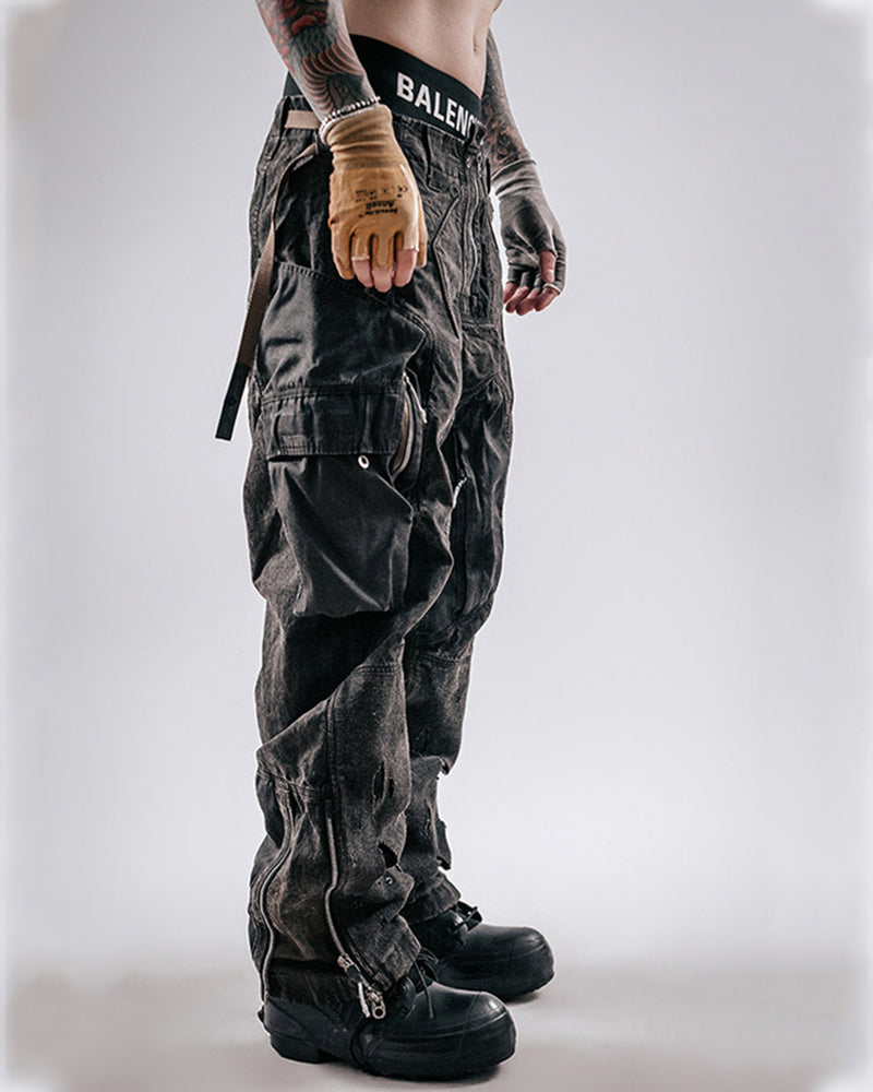 Post-Apocalyptic Distressed Wasteland Tactical Cargo Pants