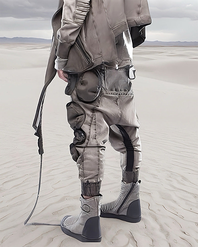 Dune Wasteland Zip-Pocket Utility Cargo Pants