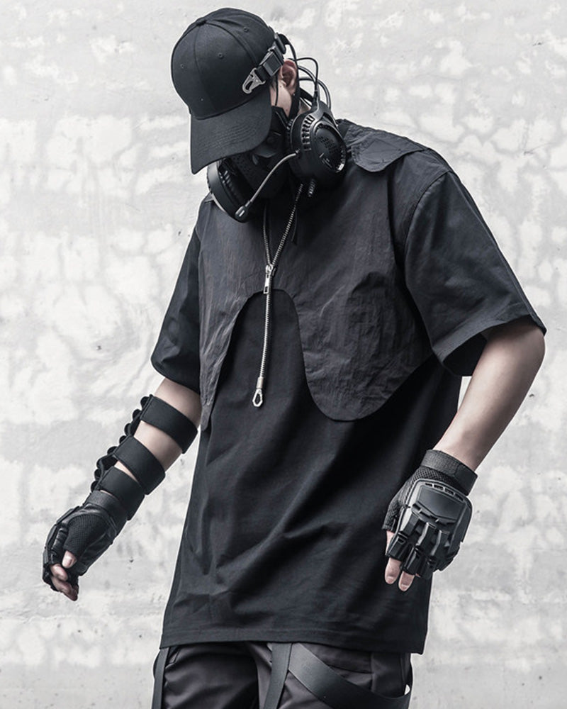 Tactical Cape Overlay Techwear T-Shirt
