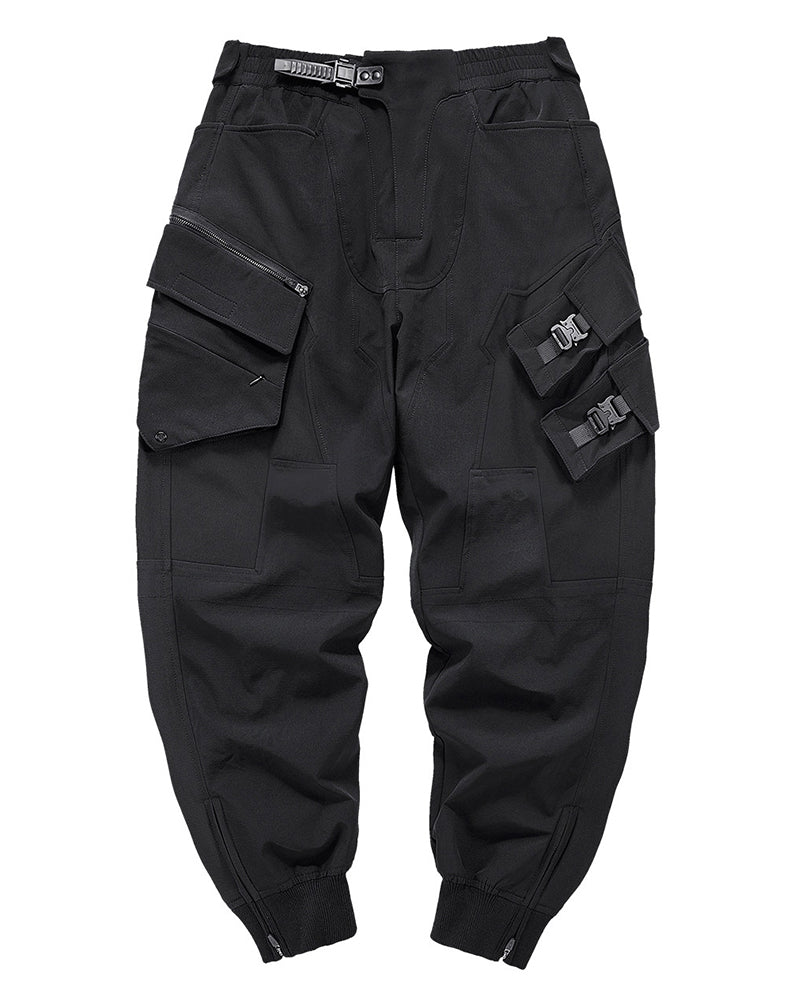 Multi-Pocket Spliced Tactical Casual Pants