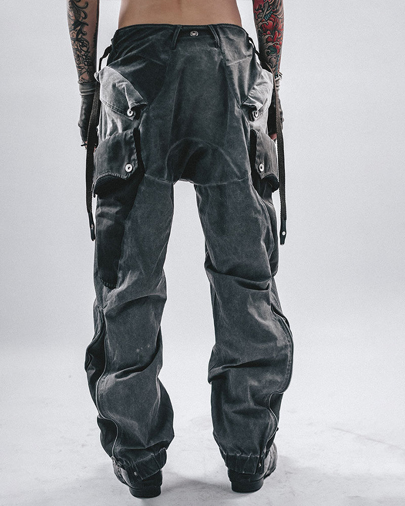 Wasteland Tech 3D-Cut Multi-Zip Panel Cargo Pants