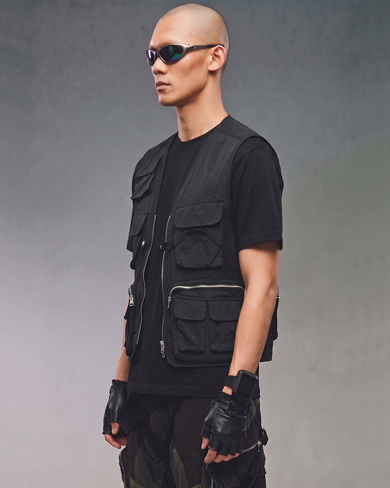 Techwear Multi-Pocket Mesh Back Tactical Vest