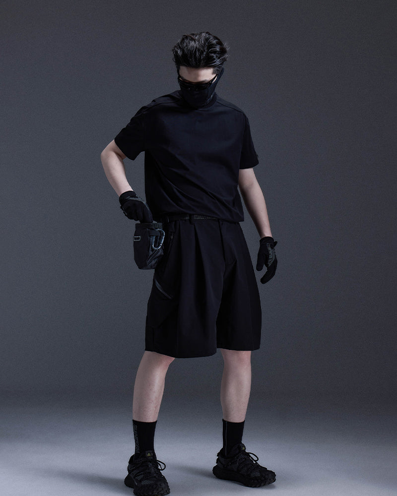 Seven-Pocket Circumferential Tactical Cargo Shorts