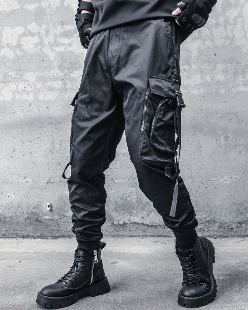 Functional Zip Pockets Techwear Cargo Pants