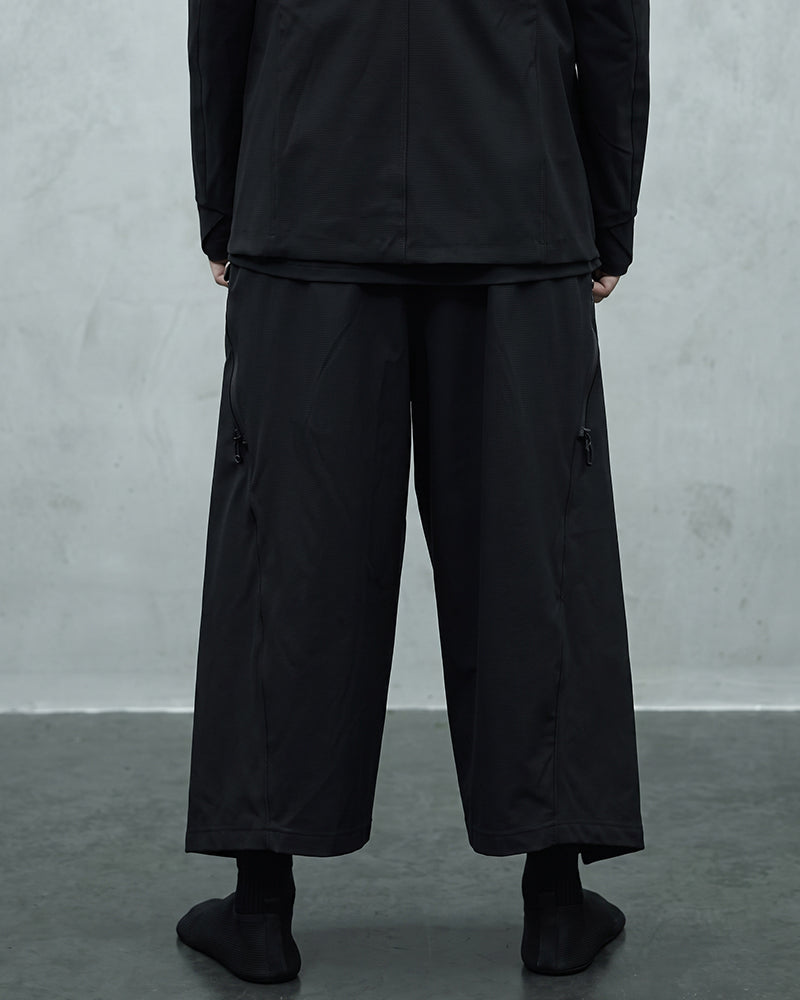 Curved Zip Water Repellent Techwear Pants