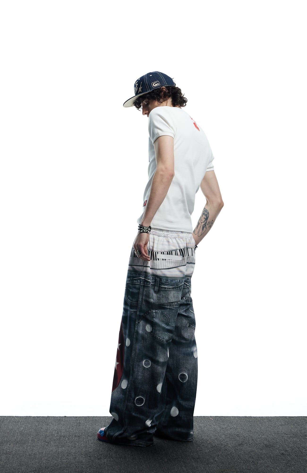 Playful Print Baggy Trousers