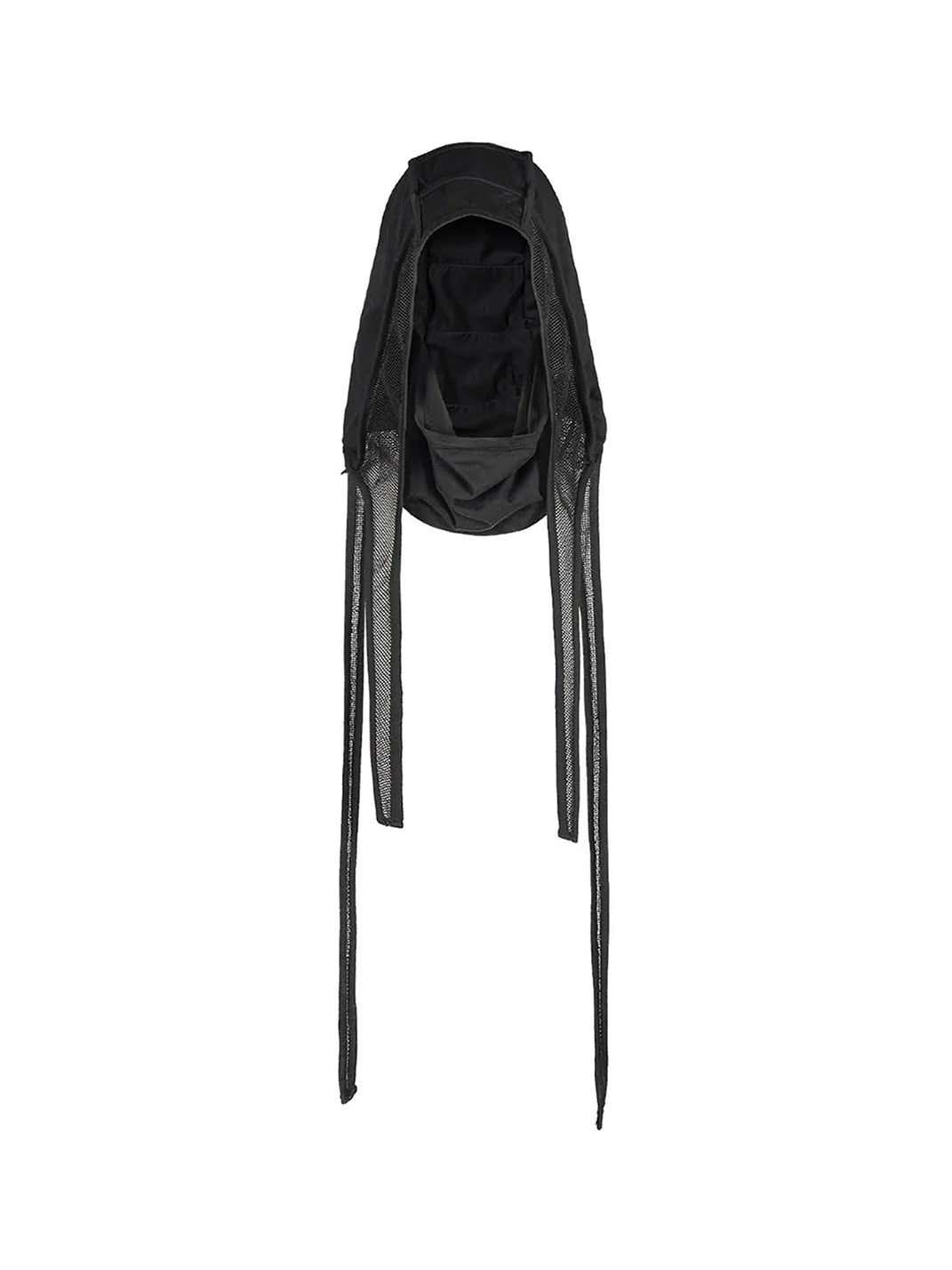 Mesh-Spliced Long Strap Durag