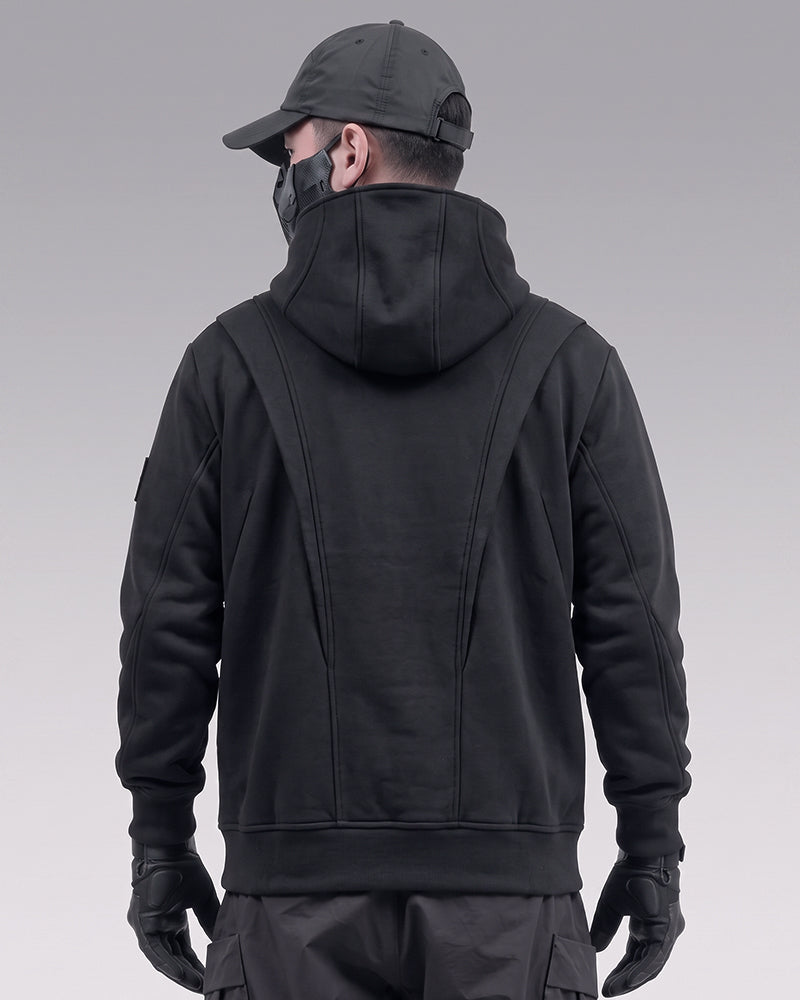 Techwear Multilayer Tactical Zip-up Hoodie