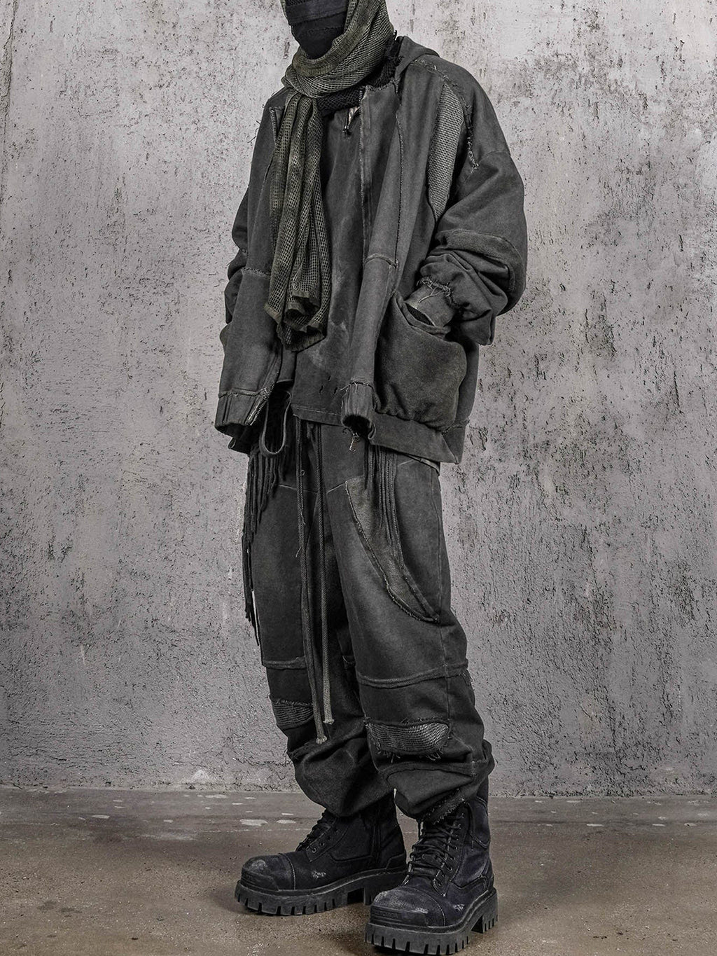 Distressed Demon Clad Deconstructed Pants