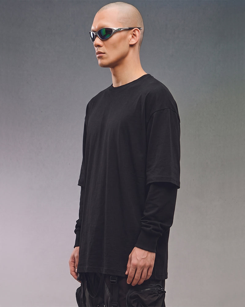 Post-Apocalyptic Double-Layer Long-Sleeve T-Shirt