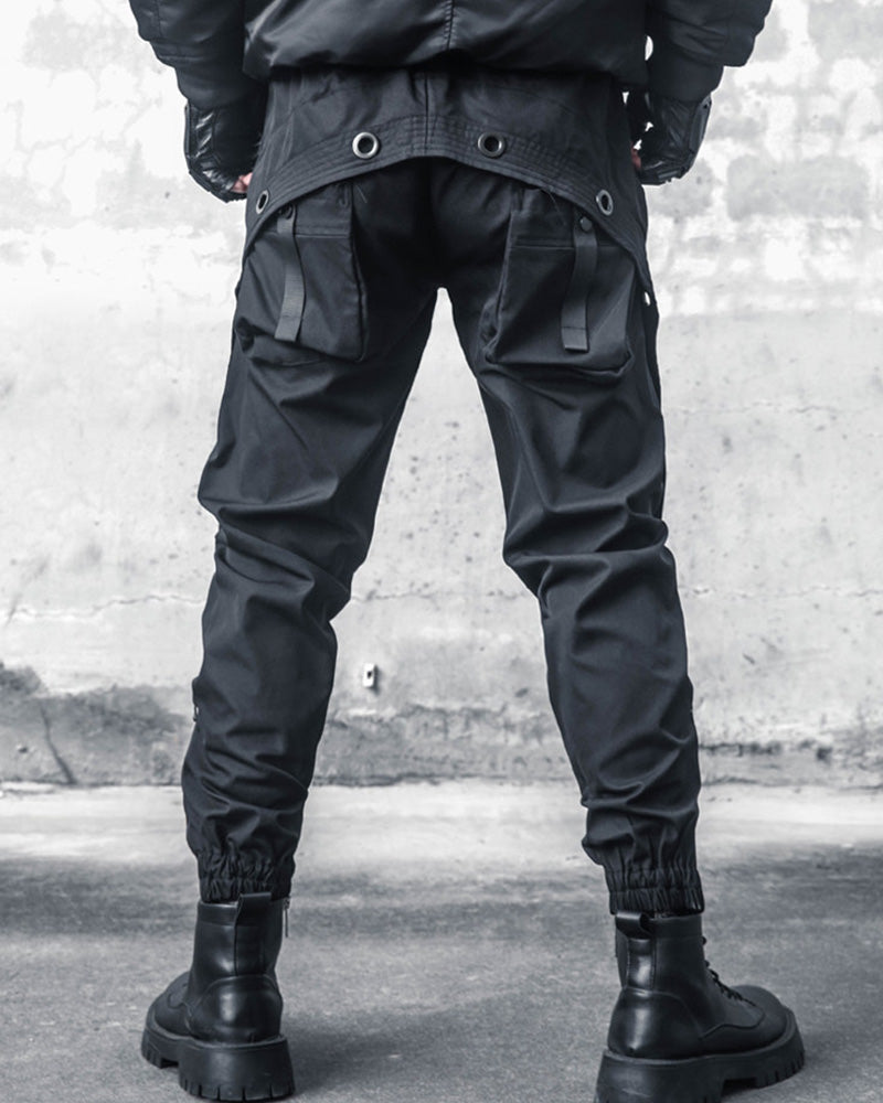 Functional Splice Curved Techwear Cargo Pants