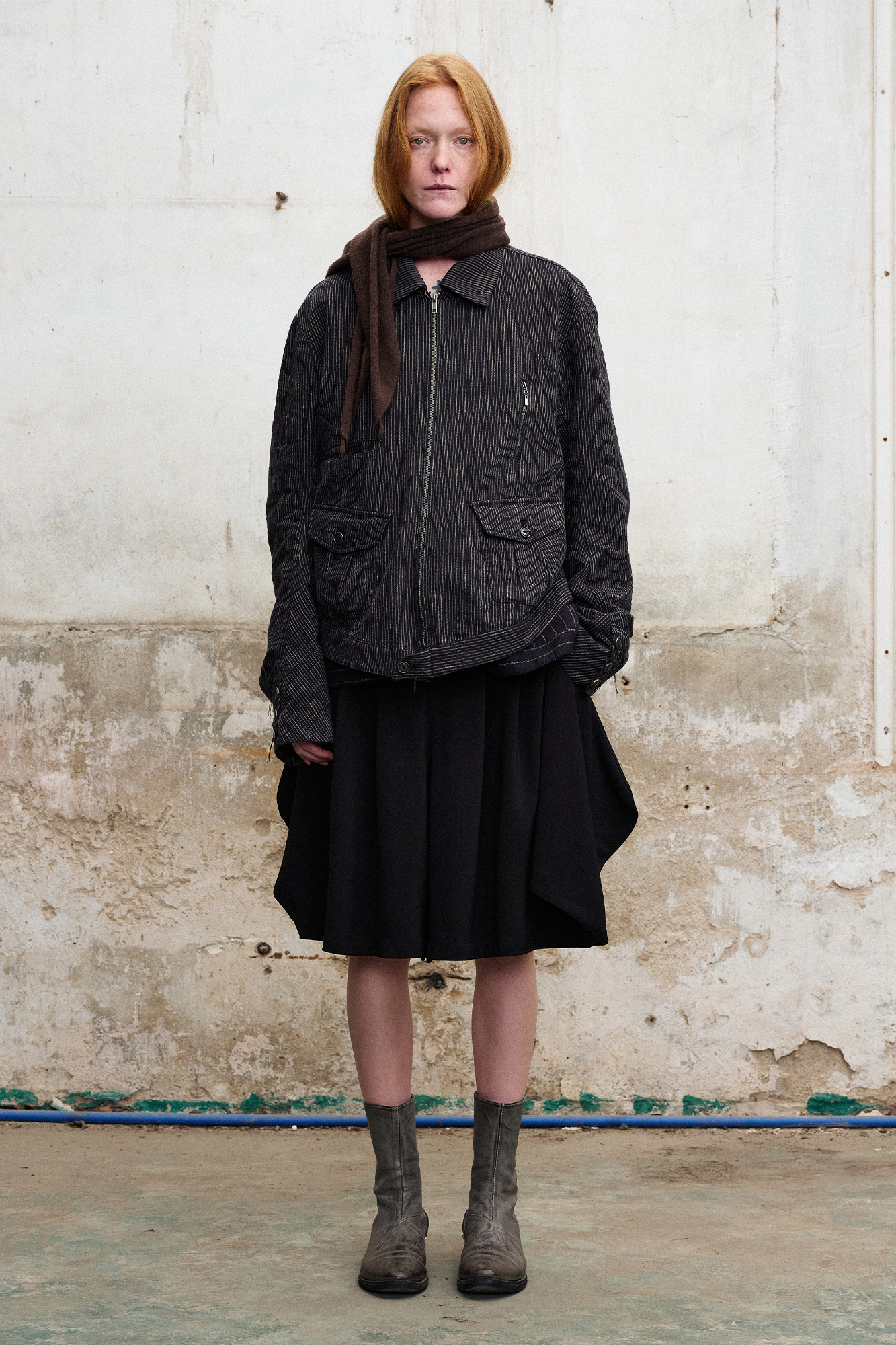 Draped Balloon Pleat Shorts