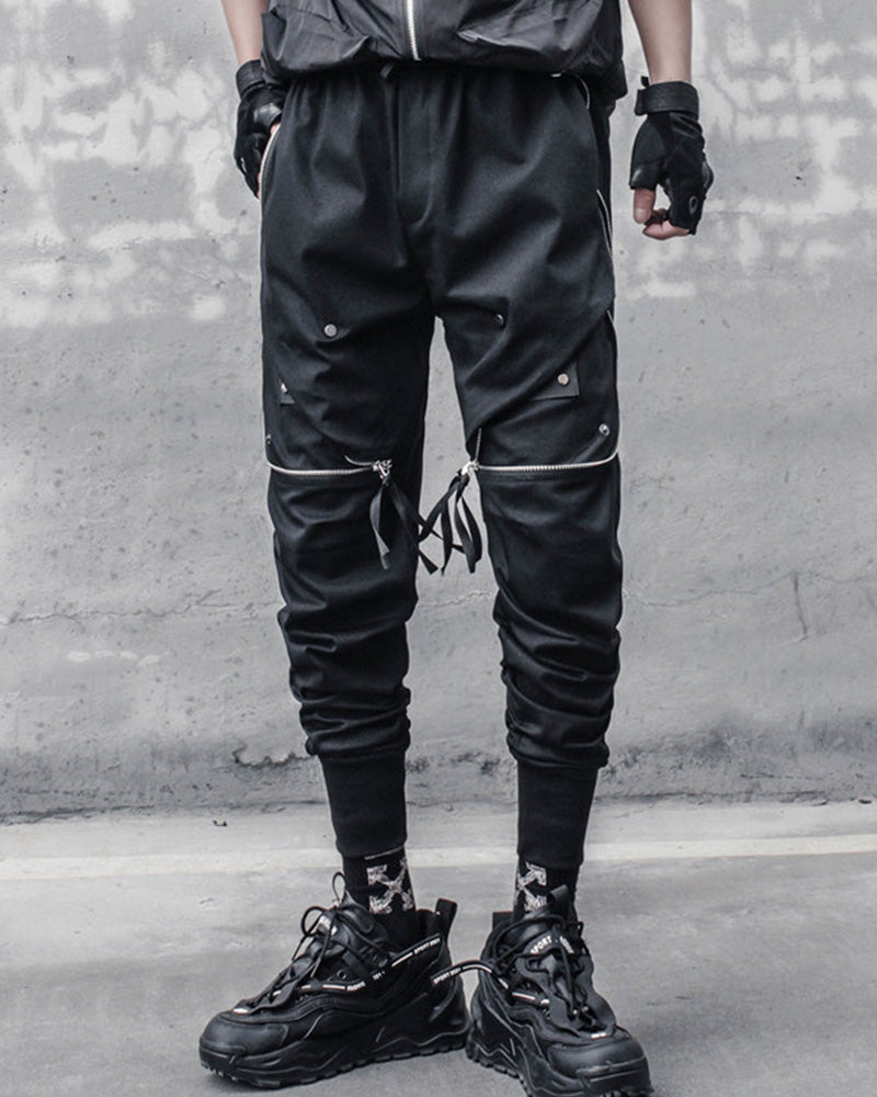 Techwear Large Zip Pockets Cargo Pants