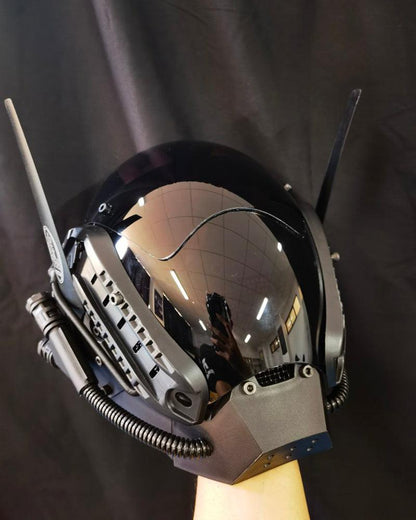 Futuristic Wing Cyberpunk Helmet Mask