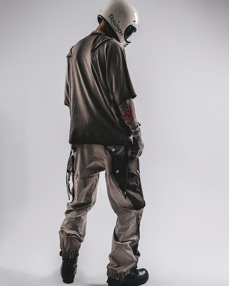 Post-Apocalyptic Layered Draped T-Shirt