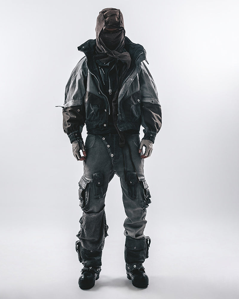 Biohazard Mesh-Panel Hooded Tactical Jacket