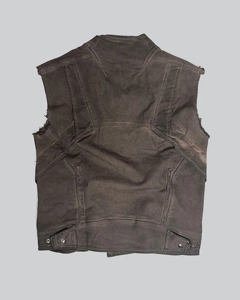 Post-Apocalyptic Wear Geometric Cut Vest