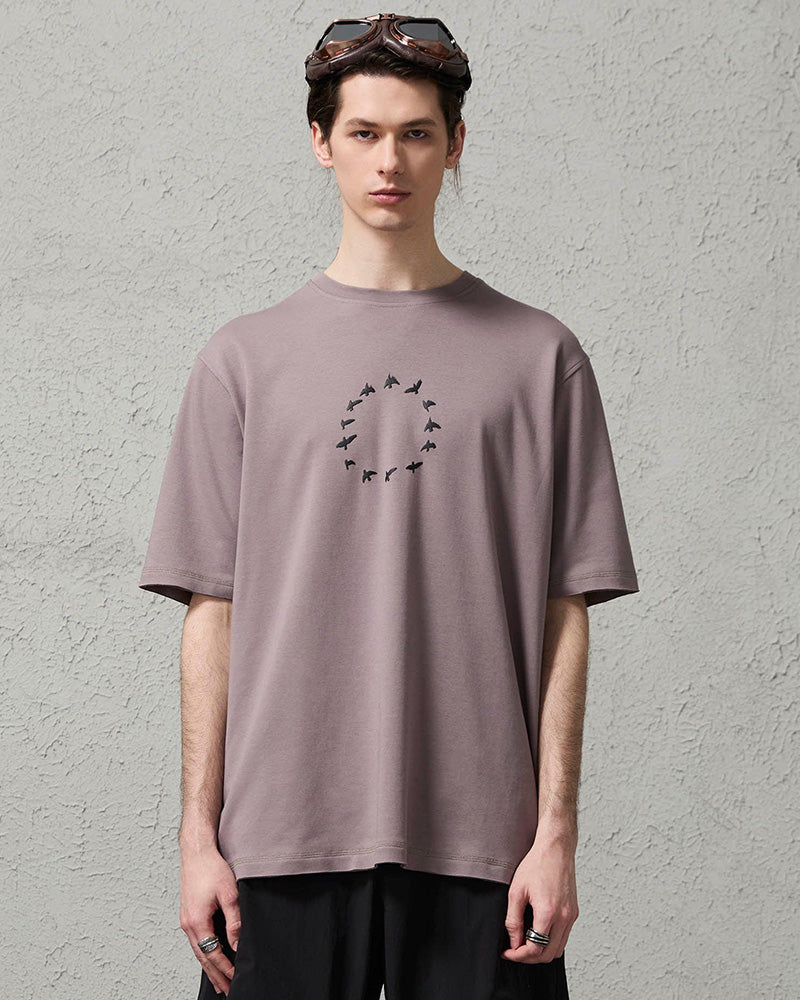 Bird-Loop Adjustable Button Back T-Shirt