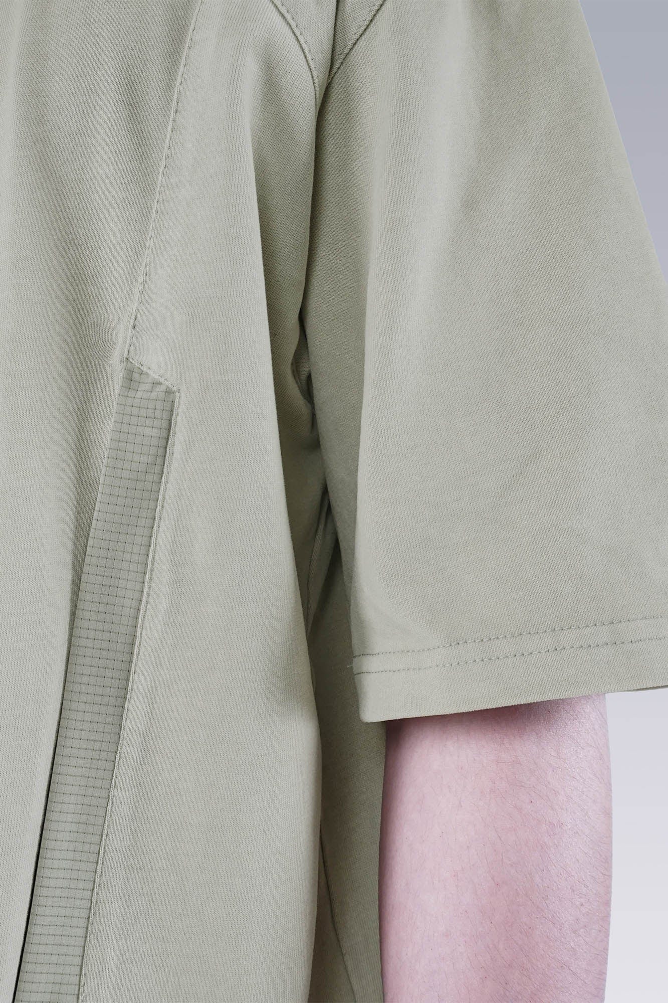 Washed Paneled Side Pocket T-Shirt