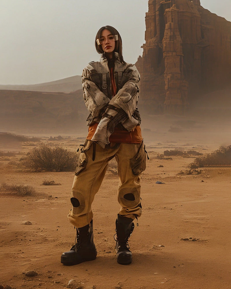 Post-Apocalyptic Retro Biker Jacket