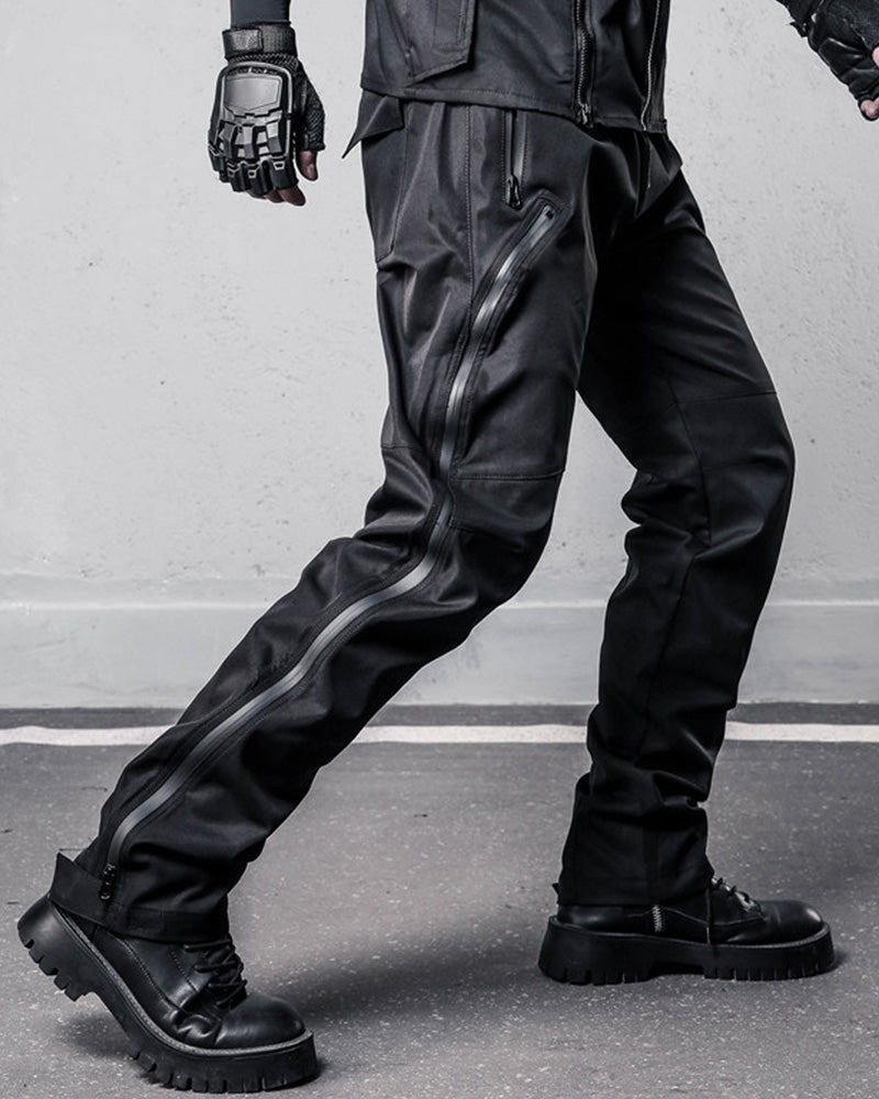 Functional Side-Zip Techwear Cargo Pants