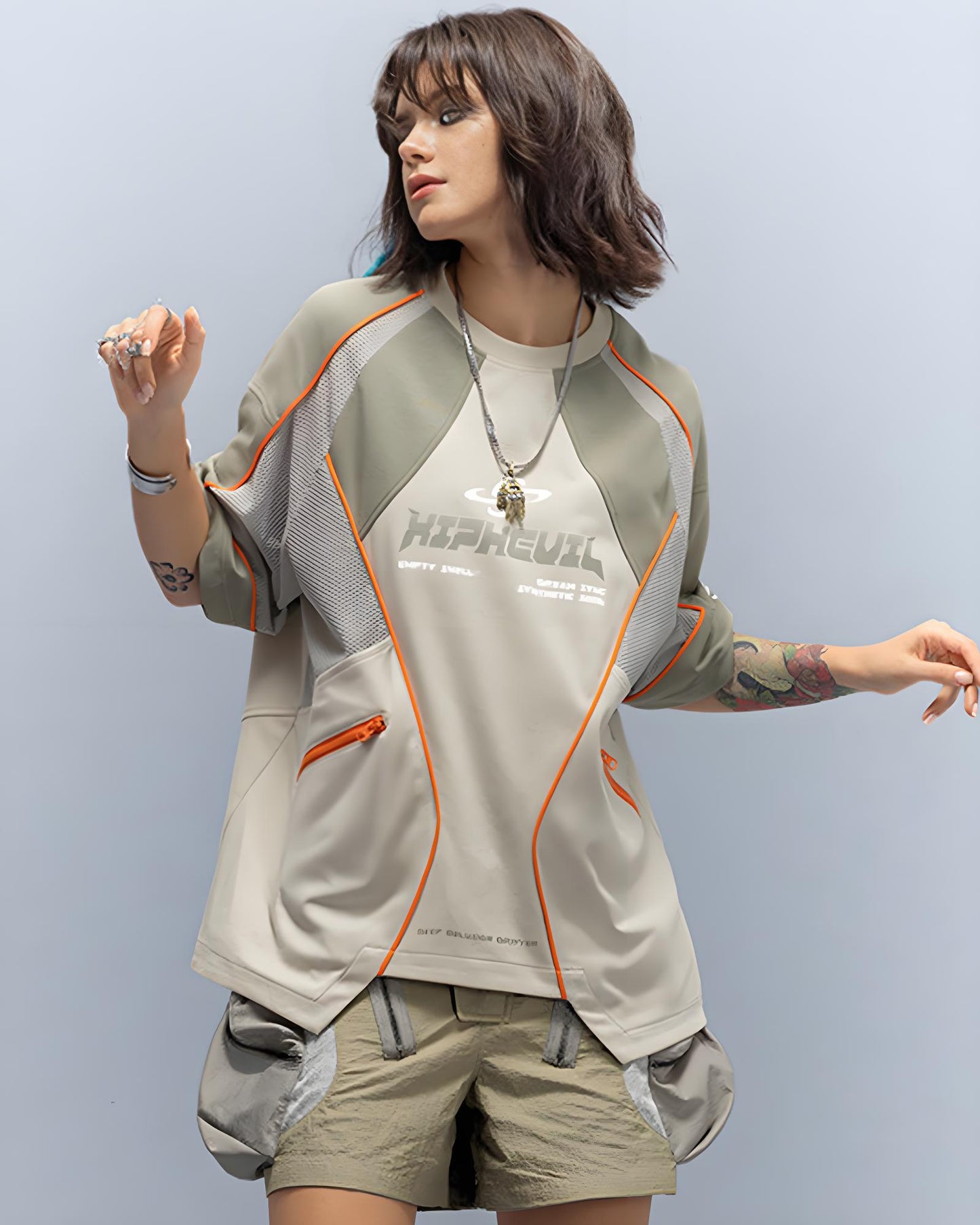 CBP-035-X｜Cyberpunk Techwear Set Top / Bottom