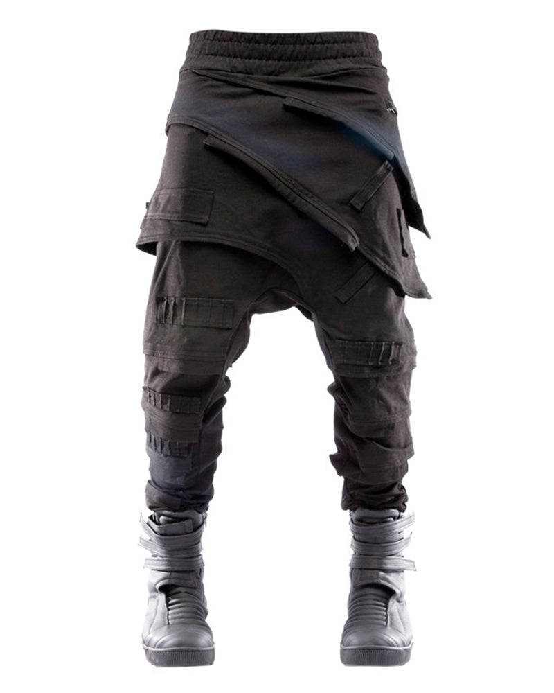 Dune Wasteland Drop-Crotch Cinched Casual Pants