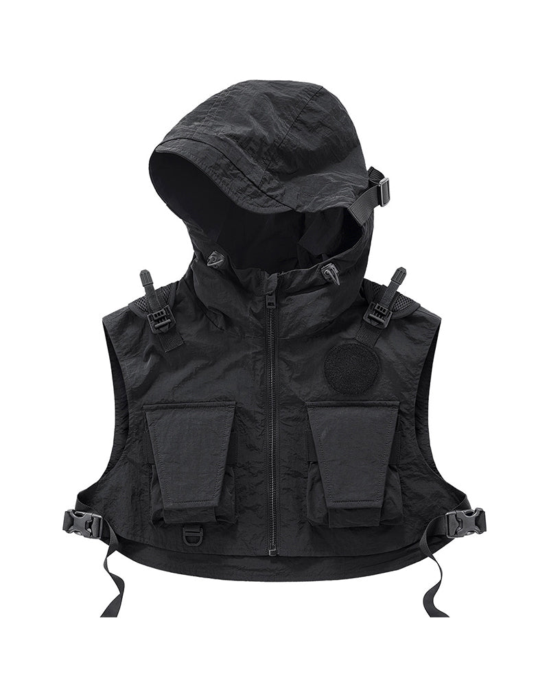 Functional Cropped Cargo Vest