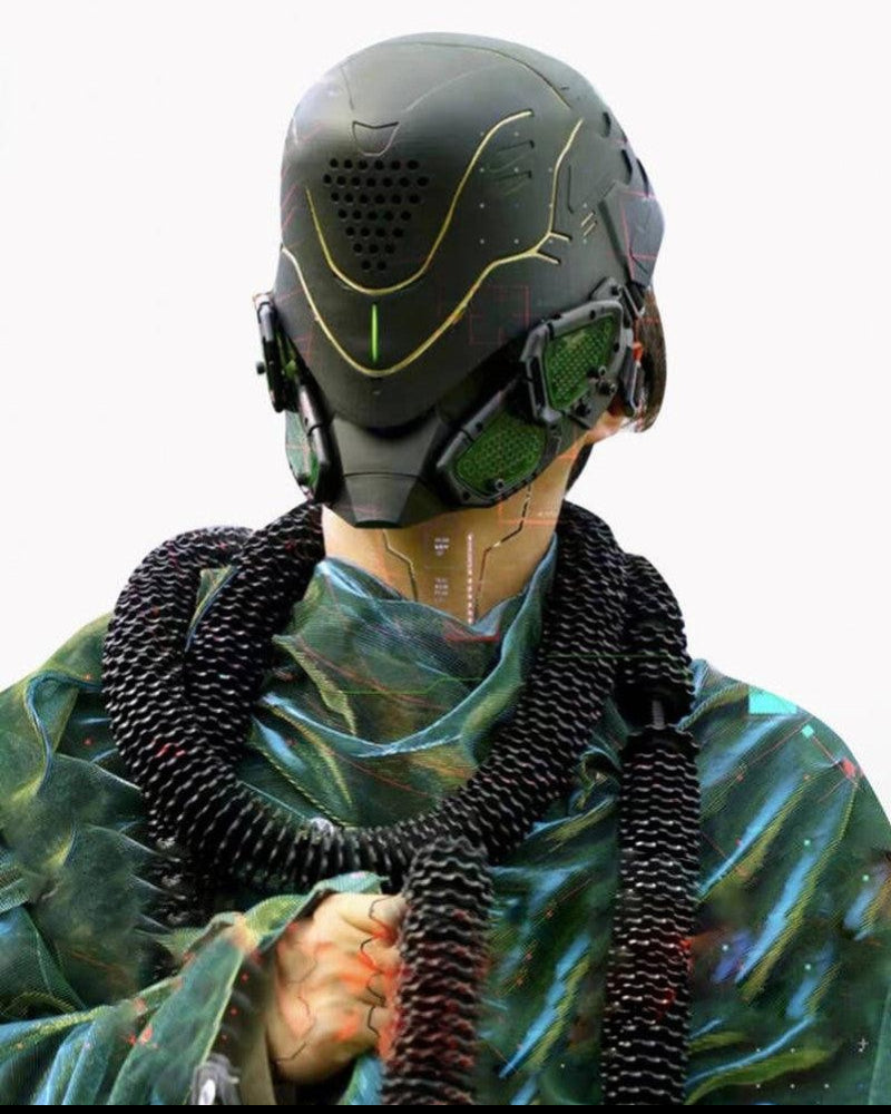 Futuristic Cyberpunk Helmet