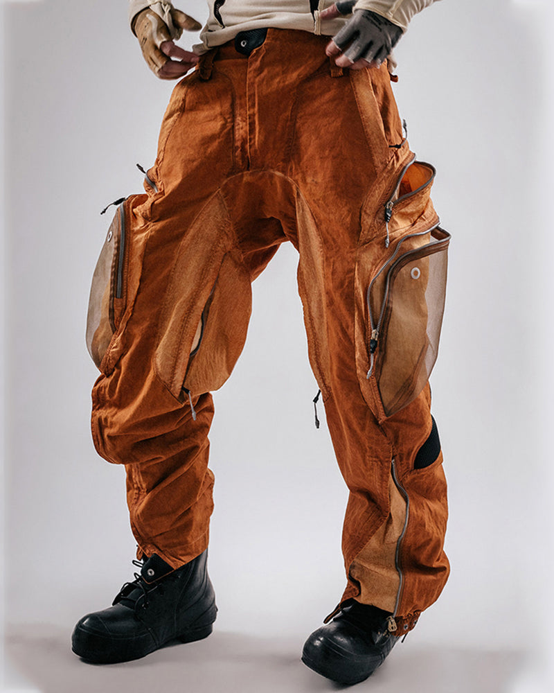 Post-Apocalypti Dune Wasteland Techwear Flight Pants