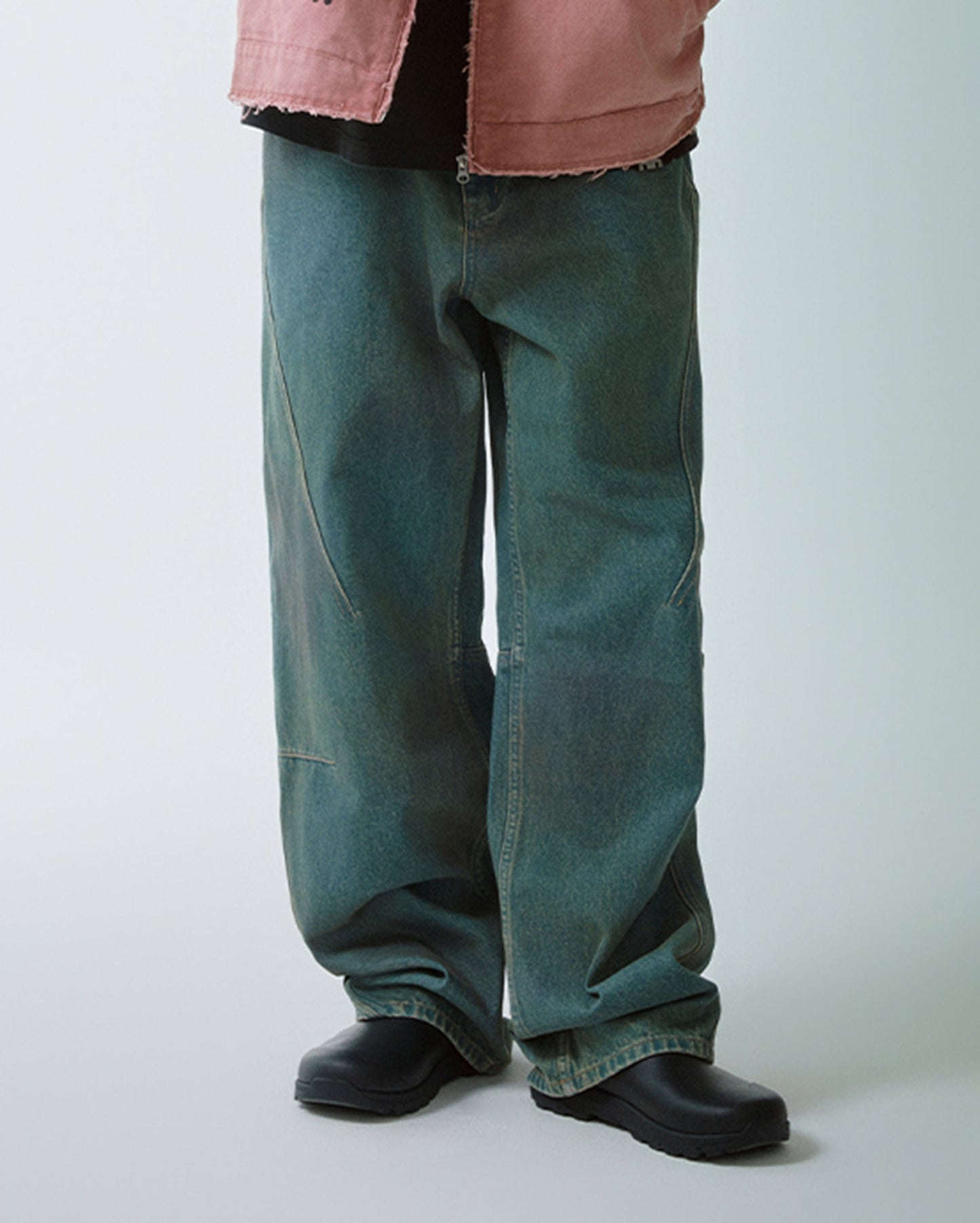 Deconstructed Washed Pants